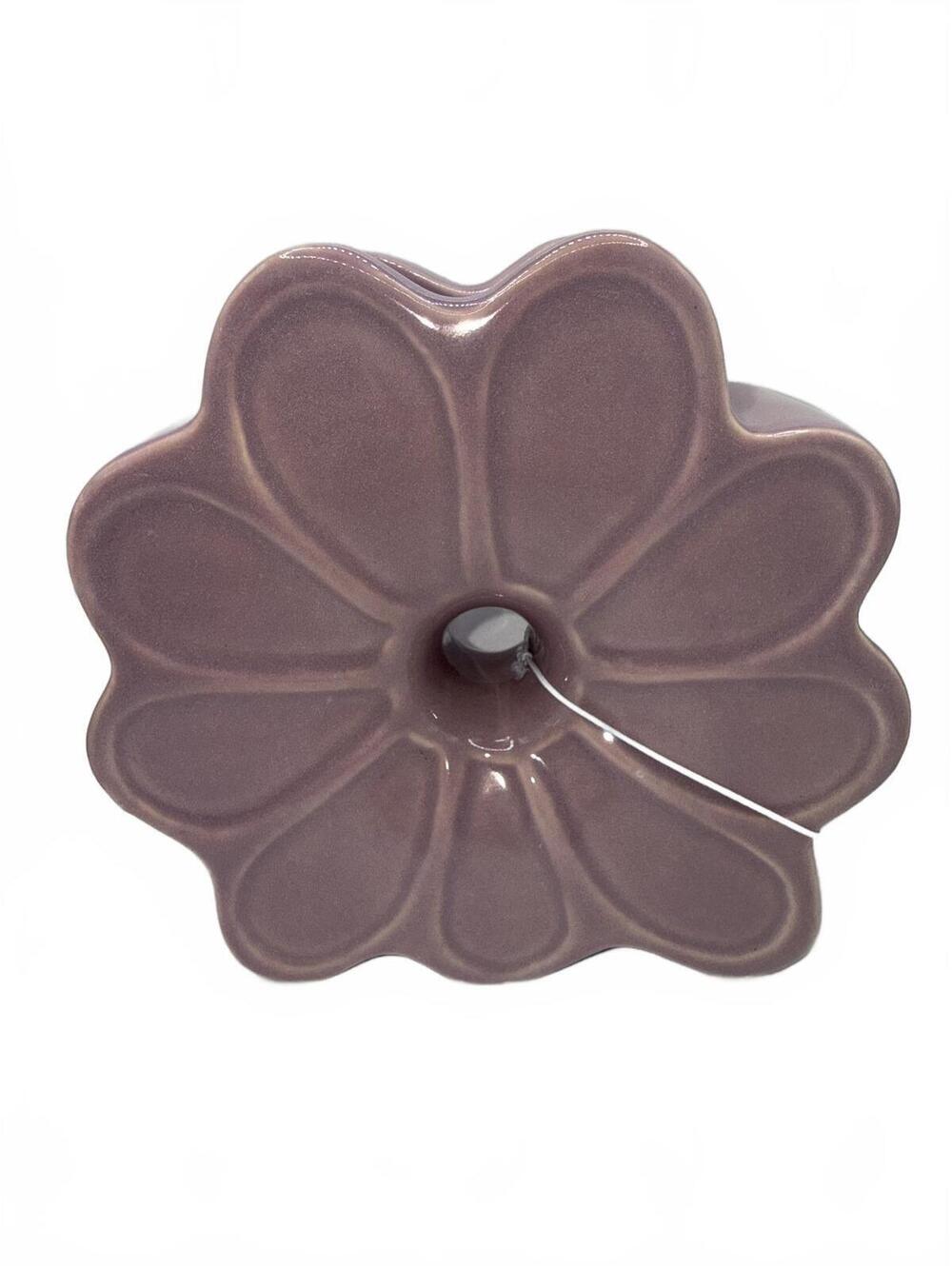 NEW! Ceramic Flower-Shaped Decorative Vase in Mauve